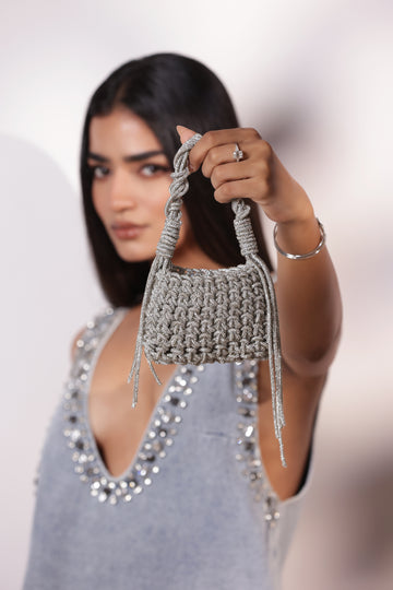 Handcrafted rhinestone mini bag for weddings, parties, and festive celebrations