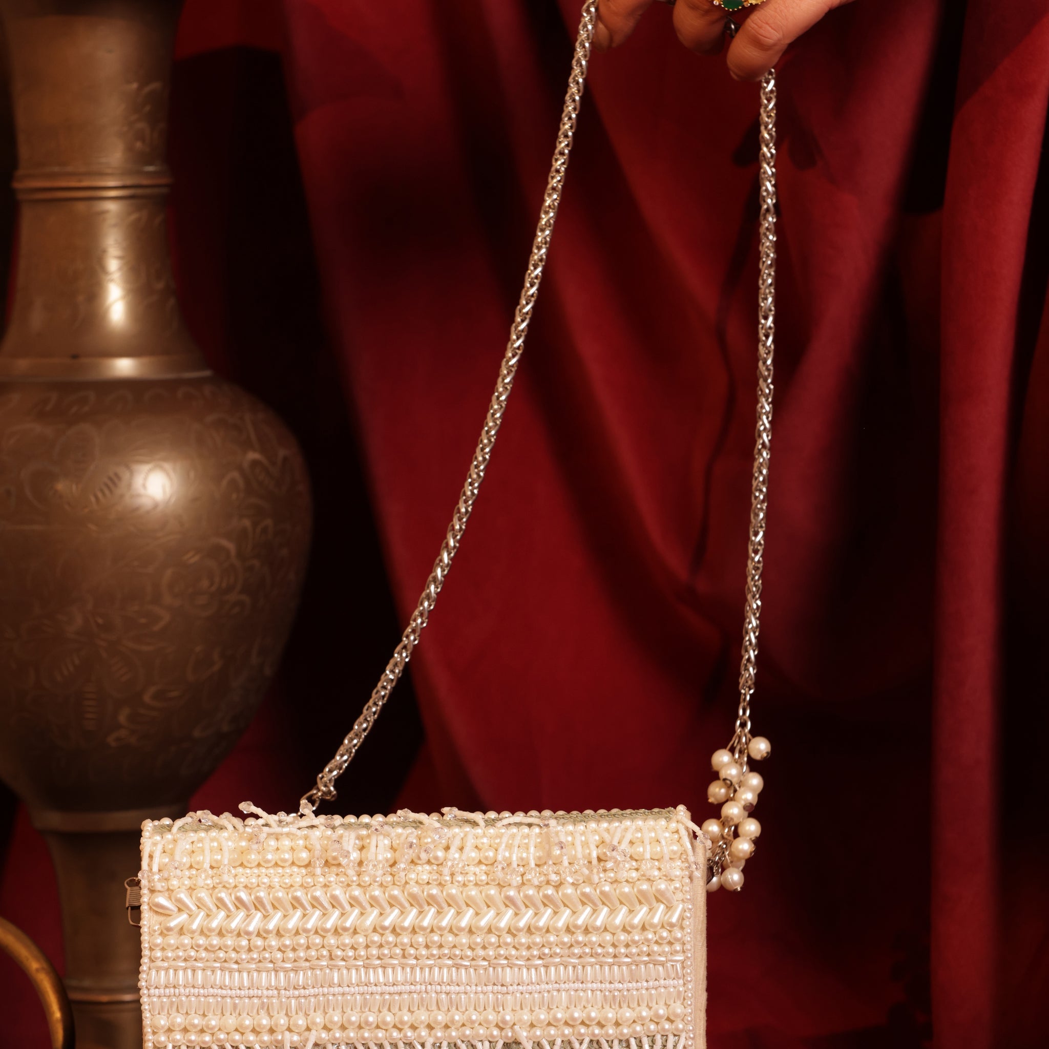 Statement festive bag for mehendi, sangeet, and cocktail parties