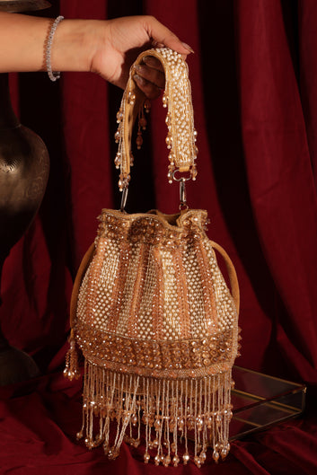 Noor-E-Anmol – Gold Crystal Potli