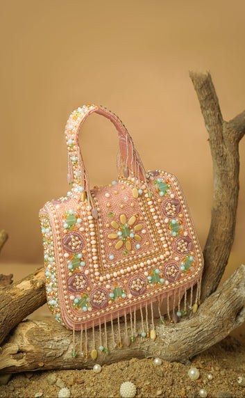 Retro Rivival clutch Pink