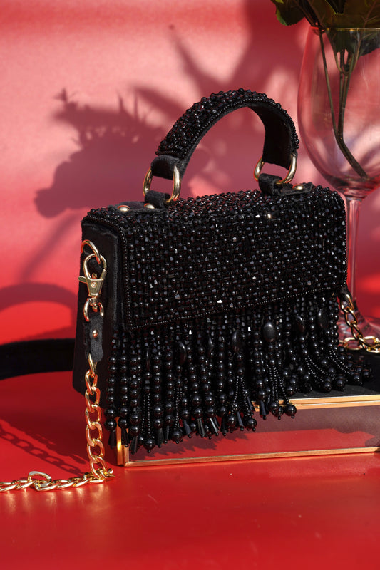 Black Pandora Box Clutch